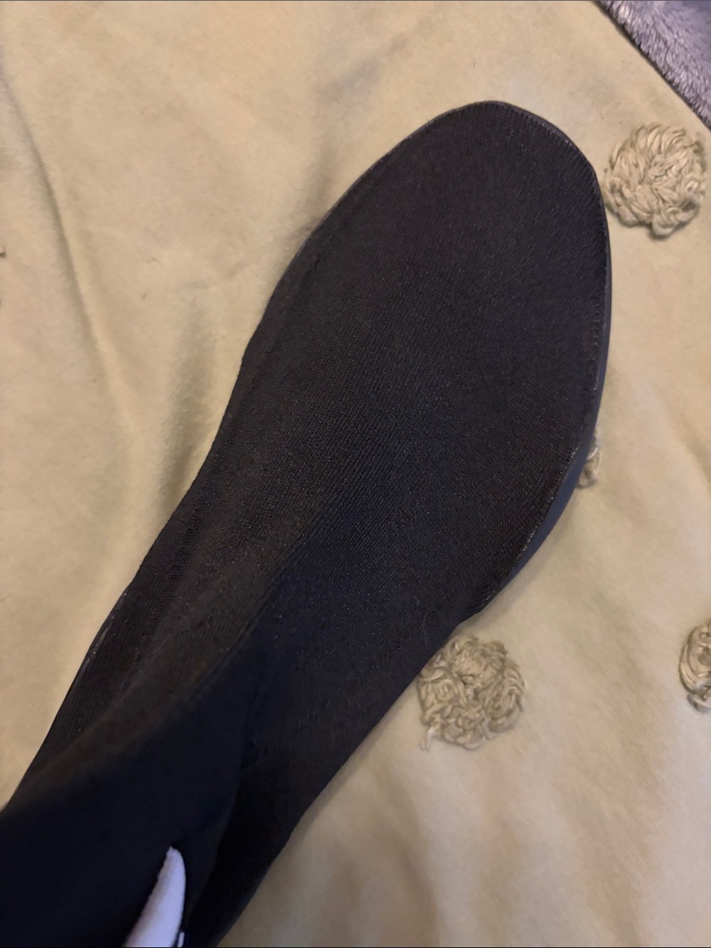 adidas Black Over-the-Knee Sock Boots with White Stripes - Picture 4 of 5